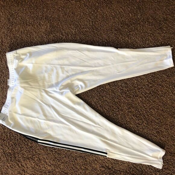 Brand New Plus Size Adidas Tiro Track Pants White & Black For Women Size‎ 2X - Picture 5 of 7